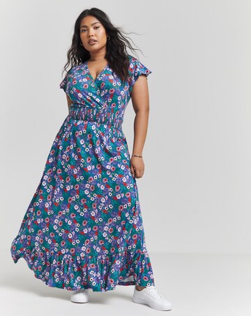 Joe Browns Emma Frill Sleeve Jersey Maxi Dress