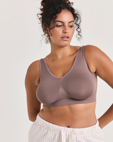 Pretty Secrets (3 Pack) Plain Comfort Tops (Fits Up To D Cup) Truffle Multi
