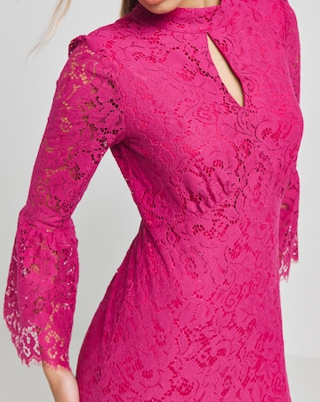 Joanna Hope High Neck Lace Dress