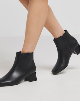 Kit Low Block Heel Ankle Boots - Extra Wide Fit (EEE)