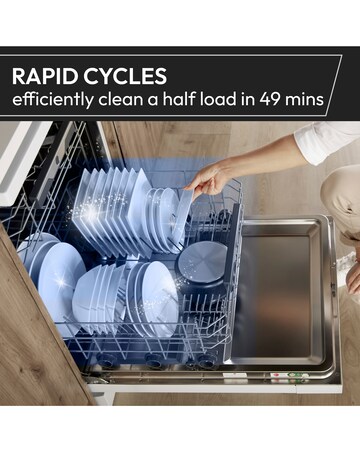 Hoover H-Dish 500 HF4B7F0W-80 14 Place Full Size WiFi Dishwasher White Install