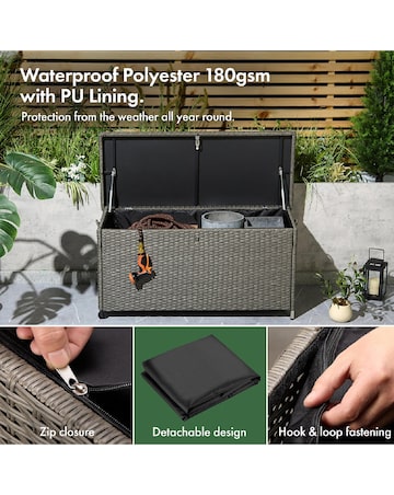 VonHaus Bali 290L Waterproof Outdoor Cushion Storage Box