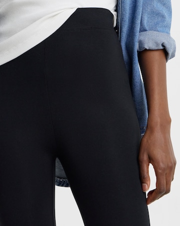 Black Jersey High Waisted Leggings