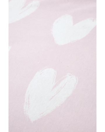 Catherine Lansfield Brushed Cotton Hearts Fitted Sheet