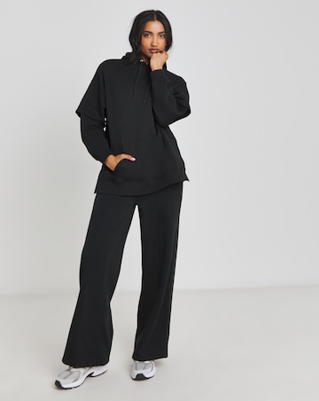 Black Double Layer Hoodie