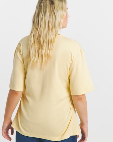Buttermilk Cinched Waist T-Shirt