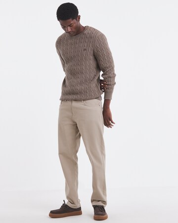 Timberland Williams River Cable Crew Neck Jumper - Brown