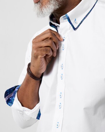 Joe Browns Delightful Double Collar Shirt - White