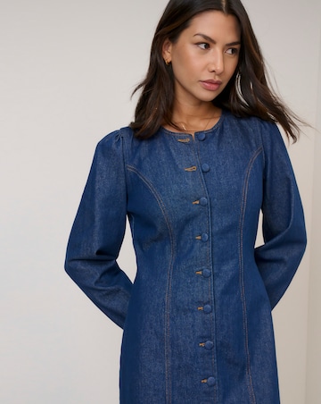 Nobody's Child Denim Shift Mini Dress