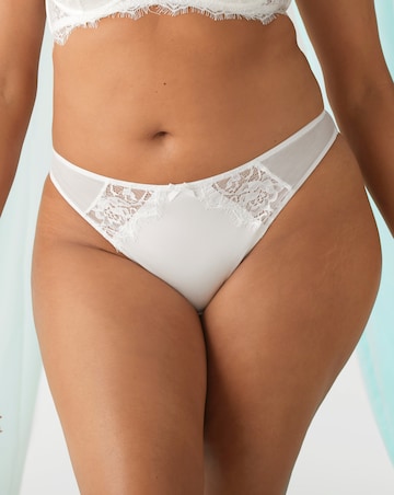 Figleaves Pulse Lace Thong White
