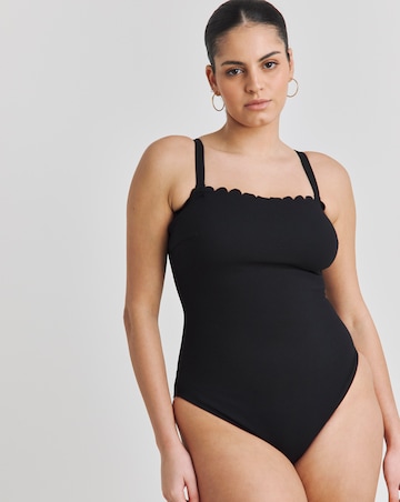 MAGISCULPT Medium Control Contour Me Scalloped Bandeau Swimsuit