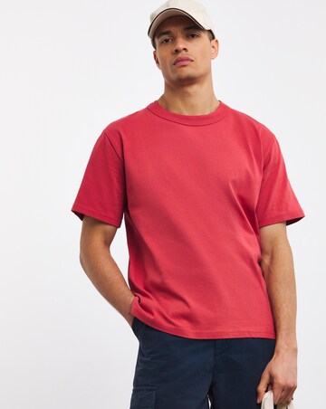 Armor Lux Classic Crew Neck Red T-Shirt - Red