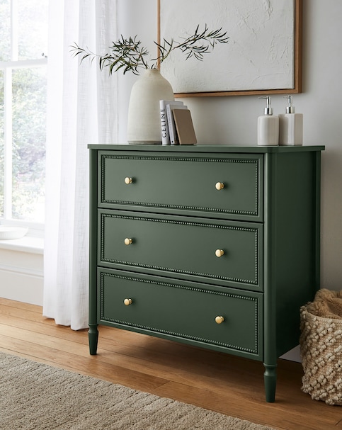 Darcy Bobbin Trim Small Chest of Drawers