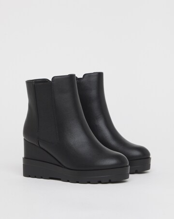Piza Wedge Chelsea Ankle Boots - Extra Wide Fit (EEE)