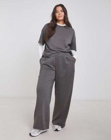 Simply Be Slate Grey Luxe Modal Scuba Joggers