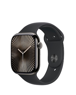 Apple Watch Series 10 GPS/Cellular 42mm Slate Titanium Case, Sport Band - M/L