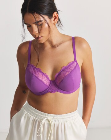 Pretty Secrets Rosalie Full Cup Wired Bra (B-G) Purple