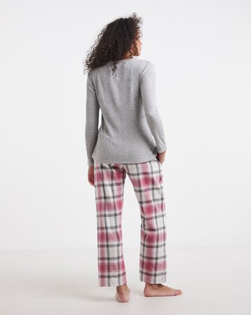 Pretty Secrets Check Henley Pyjama Set