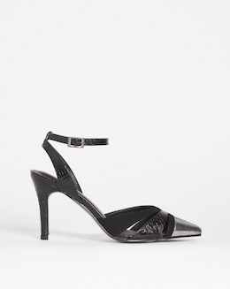 Joanna Hope Metallic Closed Toe Heeled Shoe - Wide Fit (E)