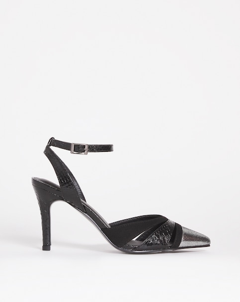 Joanna Hope Metallic Closed Toe Heeled Shoe - Wide Fit (E)