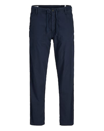 Jack & Jones Kane Linen Blend Trouser - Navy