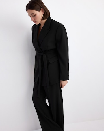 Mango Fitted Blazer With Belt