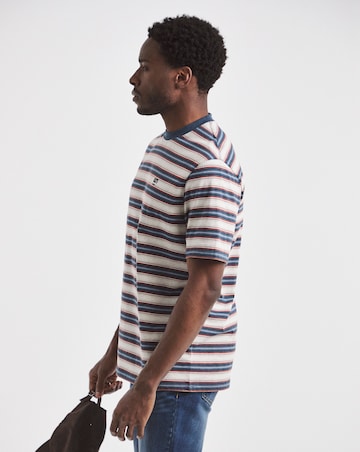 Union Relaxed Fit Marl Yarn Dye Stripe T-Shirt Long