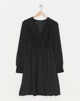 Flounce London Lace Mini Dress