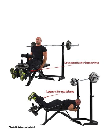Marcy BE3000 Mid Width Bench and Adjustable Squat Rack