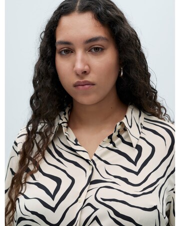 Mango Ideale Zebra Print Shirt