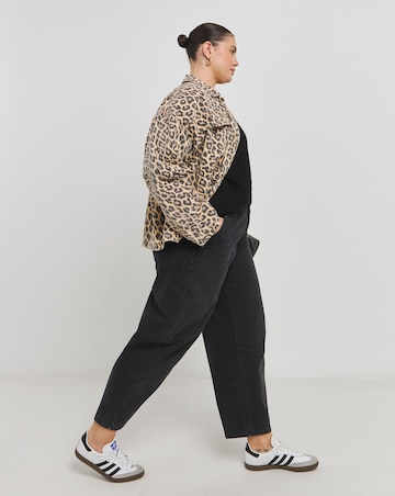 Leopard Print Boxy Jacket