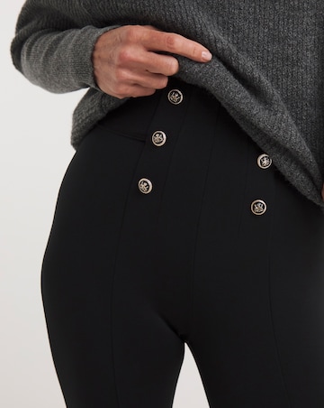 Black Military Ponte Leggings