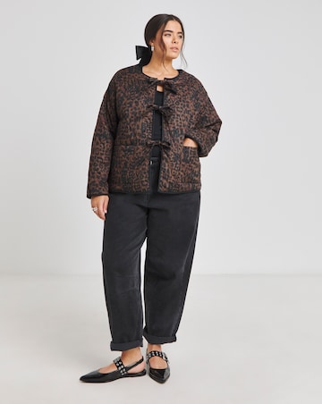 Leopard Printed Cotton Jacket