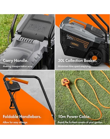 VonHaus - 1200W Corded Lawn Mower