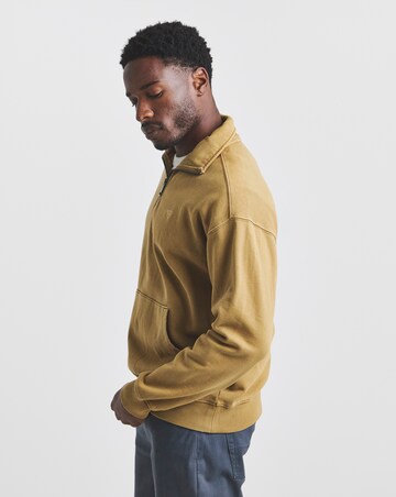 Union Garment Dyed Funnel Neck Sweatshirt-Tan
