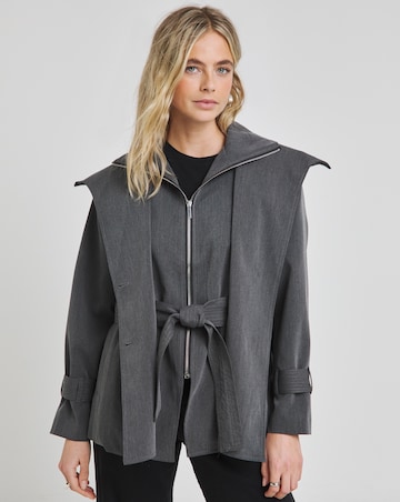 Religion Rhodium Trenchcoat