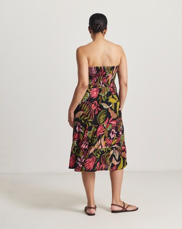 Beach To Beach Shirred Bandeau Beach Dress