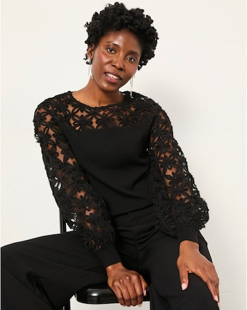 Fatface Lace Insert Top
