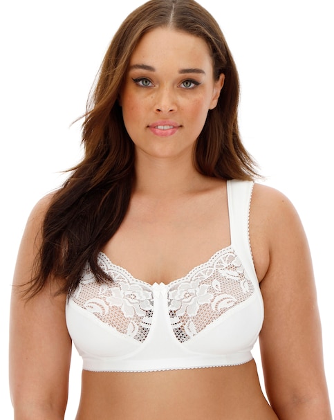Miss Mary of Sweden Lovely Lace Non Wired Bra White