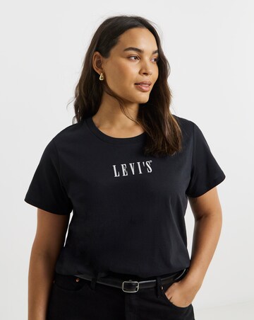 Levi's Perfect Tee Embroidered Caviar