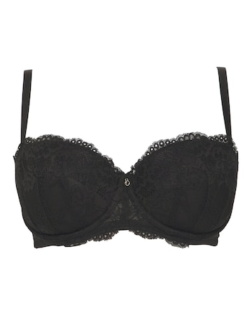 Ann Summers Sexy Lace Planet Balcony Bra Black