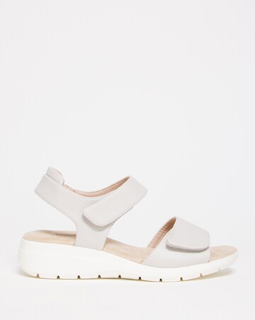 Cushion Walk Black Touch and Close Sandal Ultra Wide Fit (EEEEE)