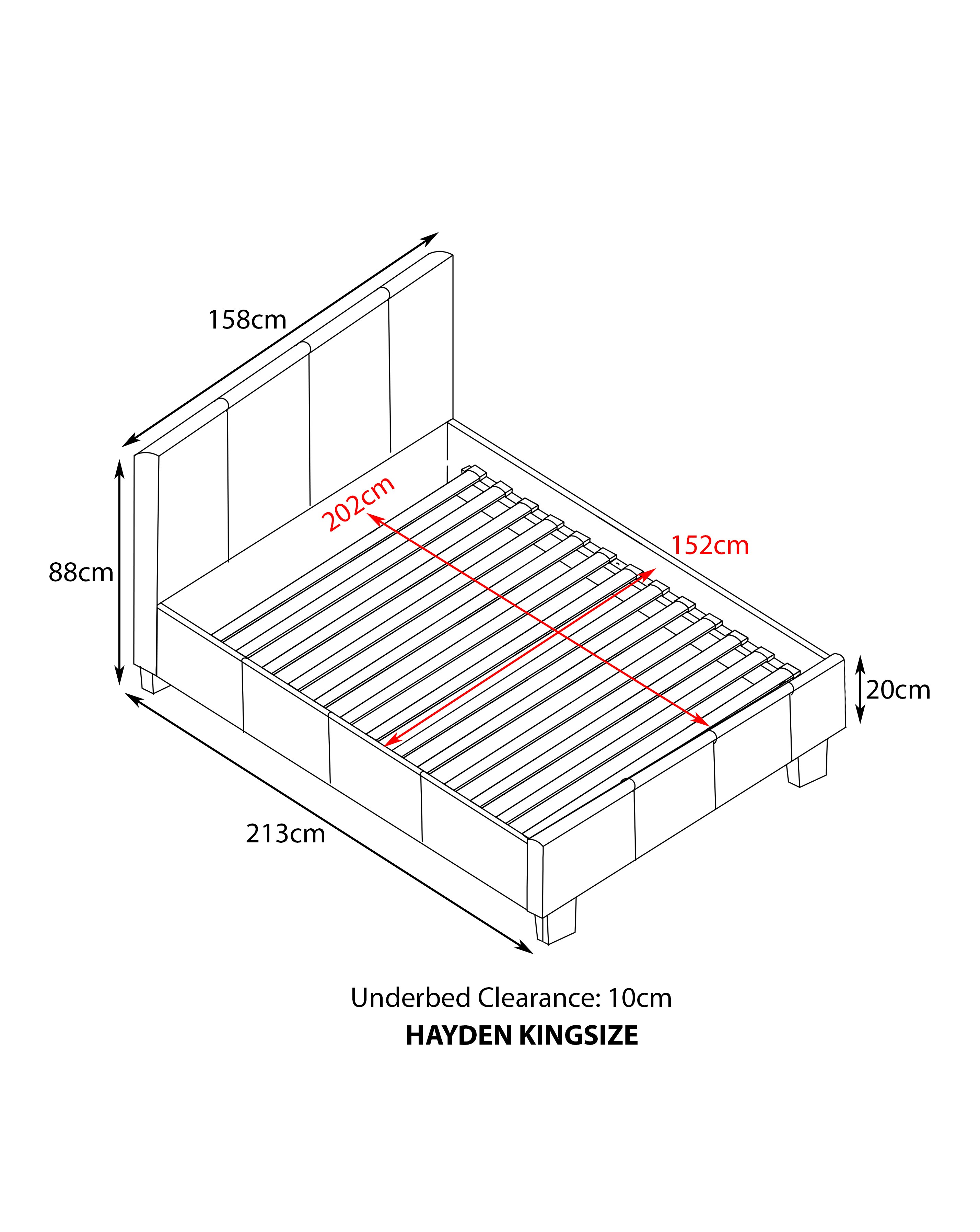Hayden Faux Leather Bed Frame