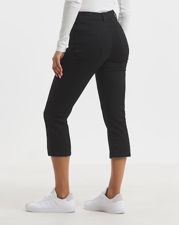 Simply Be Black 24/7 Slim Crop Jeans