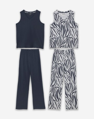 Pretty Secrets (2 Pack) Value Pyjama Sets Zebra/Black