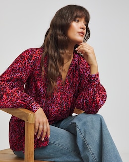 Joe Browns Statement Tie Neck Blouse