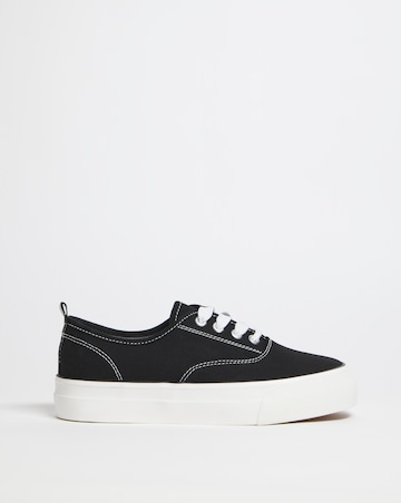 Gracie Stitch Detail Chunky Plimsole Extra Wide EEE Fit