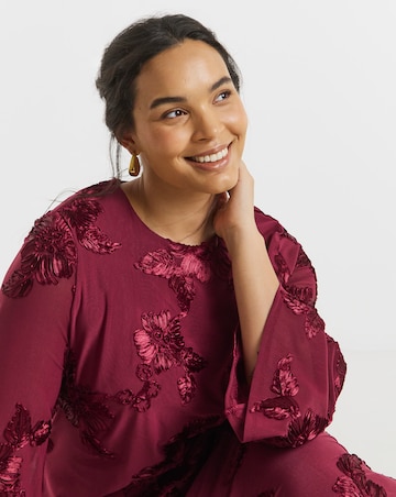 Joanna Hope Textured Floral Dress