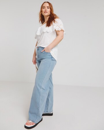 Joe Browns Broderie Frill Jersey Tee
