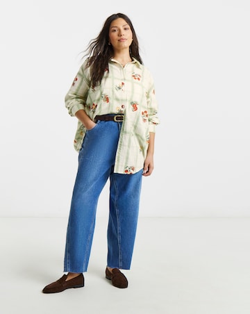 Fruit Print Boxy Shirt
